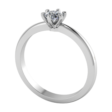 Anillo de Compromiso Solitario con Diamante Redondo Modelo Amazonas DIAMANTE CRECIDO EN LABORATORIO