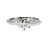 Anillo "Amur" oro blanco 14K, diamante lg 0.50ct