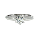 Anillo "Amur" oro blanco 14K, diamante lg 0.50ct