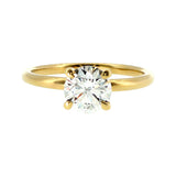 Anillo "Nilo" oro amarillo 14K, diamante lg 1.00ct Bluish