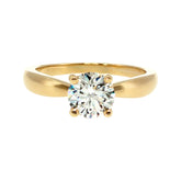 Anillo "Río" oro amarillo 14K, diamante lg 1.00CT IGI