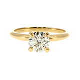 Anillo "Lena" oro amarillo 14K, diamante lg 1.00ct IGI