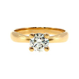Anillo "Río" oro amarillo 14K, diamante lg 0.71ct