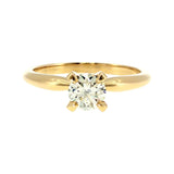 Anillo "Lena" oro amarillo 14K, diamante nat 0.50ct GIA