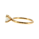 Anillo "Nilo" oro amarillo 14K, diamante lg 1.08ct H&A IGI