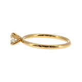 Anillo "Nilo" oro amarillo 14K, diamante lg 0.34ct IGI