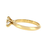 Anillo "Amur" oro amarillo 14K, diamante lg 1.00CT IGI
