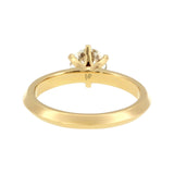 Anillo "Amur" oro amarillo 14K, diamante lg 1.00CT IGI