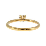 Anillo "Nilo" oro amarillo 14K, diamante lg 0.34ct IGI