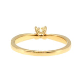 Anillo "Río L" oro amarillo 14K, diamante lg 0.32ct IGI