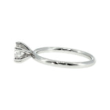 Anillo "Nilo 6" oro blanco 14K, diamante lg 0.51ct H&A IGI