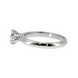 Anillo "Amur" oro blanco 14K, diamante lg 0.50ct