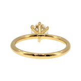 Anillo "Nilo 6 uñas" oro amarillo 14K, diamante lg 1.01ct IGI