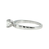 Anillo "Río L" oro blanco 14K, diamante lg 0.41ct H&A IGI