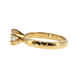 Anillo "Río 6" oro amarillo 14K, diamante lg 0.72ct H&A IGI