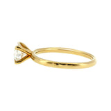 Anillo "Nilo" oro amarillo 14K, diamante lg 1.00ct Bluish