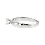 Anillo "Río" oro blanco 14K, diamante lg 0.24ct Bluish