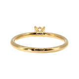 Anillo "Nilo" oro amarillo 14K, diamante lg 0.31ct H&A IGI