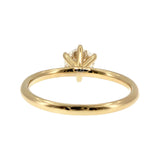 Anillo "Nilo 6 uñas" oro amarillo 14K, diamante lg 0.70ct H&A IGI