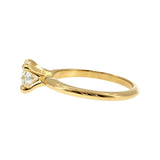 Anillo "Lena" oro amarillo 14K, diamante lg 1.00ct IGI