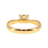 Anillo "Río" oro amarillo 14K, diamante lg 0.71ct