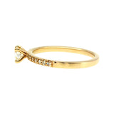 Anillo "Nilo L" oro amarillo 14K con diamante nat 0.30ct GIA