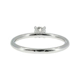 Anillo "Nilo" oro blanco 14K, diamante nat 0.33ct
