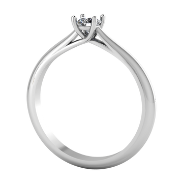 Anillo de Compromiso Solitario con Diamante Redondo Modelo Magdalena DIAMANTE CRECIDO EN LABORATORIO