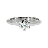 Anillo "Amur" oro blanco 14K, diamante lg 0.50ct