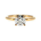 Anillo "Nilo" oro amarillo 14K, diamante lg 1.08ct H&A IGI