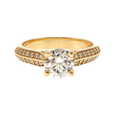 Anillo "Sena" oro amarillo 14K, diamante lg 1.03ct IGI