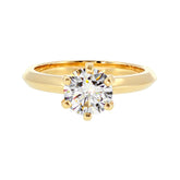 Anillo "Amur" oro amarillo 14K, diamante lg 1.00CT IGI