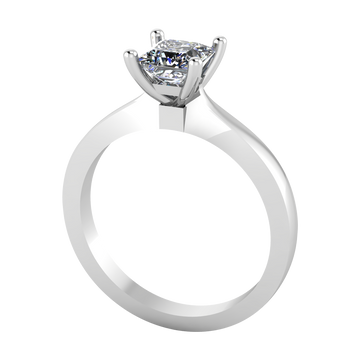 Anillo de Compromiso Solitario con Diamante Redondo Modelo Indo DIAMANTE CRECIDO EN LABORATORIO