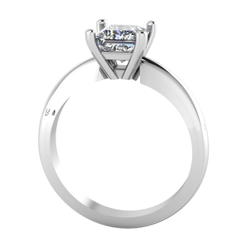 Anillo de Compromiso Solitario con Diamante Redondo Modelo Oby DIAMANTE CRECIDO EN LABORATORIO