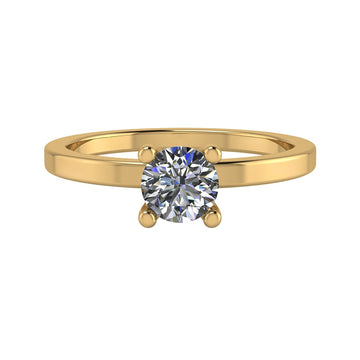 Anillo 14k oro amarillo tipo Nilo cuadrado 0.40 cts H&A - MYP Joyeros