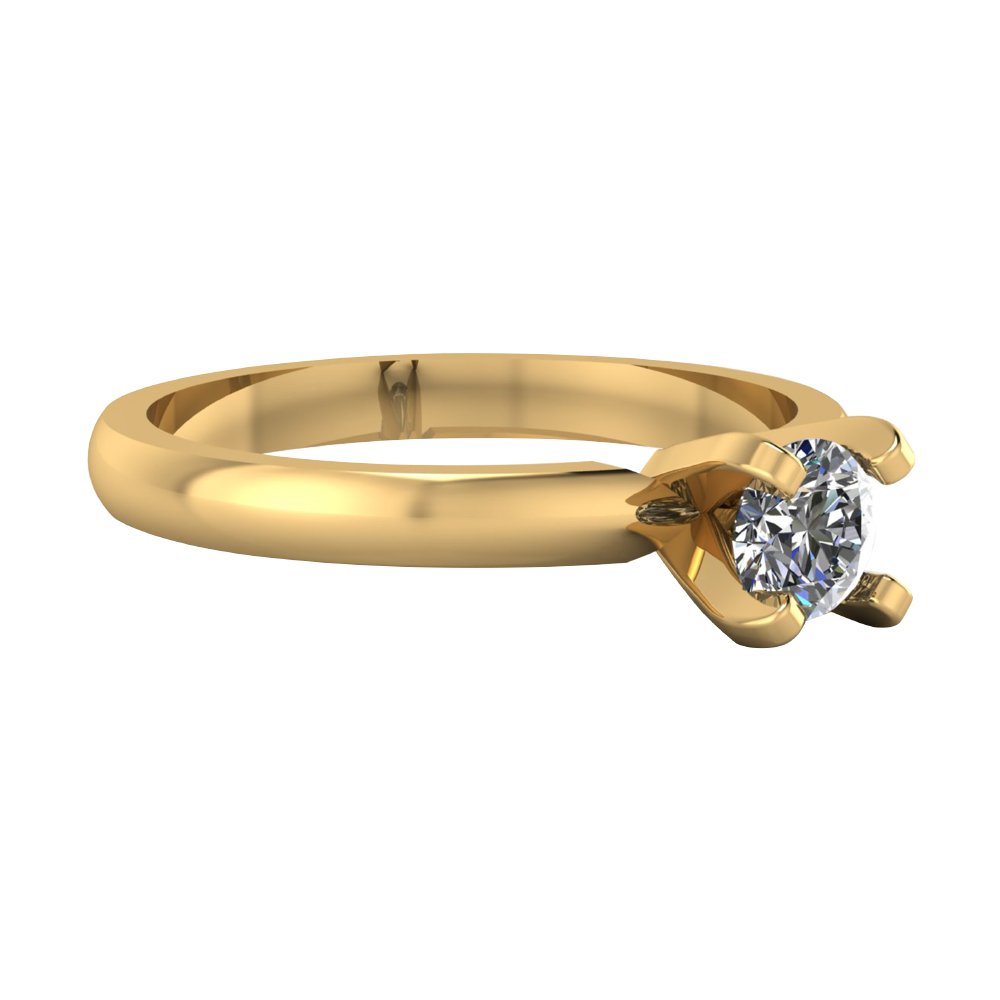 Anillo en oro 14k con Diamante Round 0.30 ct - MYP Joyeros