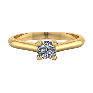 Anillo en oro 14k con Diamante Round 0.30 ct - MYP Joyeros