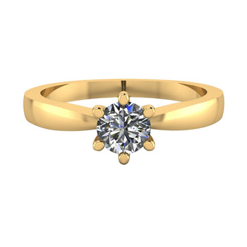 Anillo en oro 14k con Diamante Round 0.40 ct - MYP Joyeros