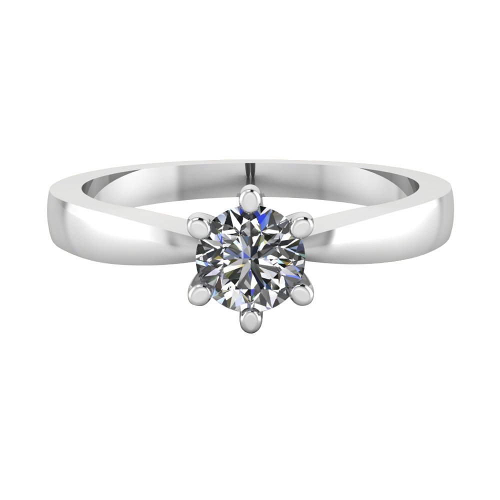 Anillo en oro 14k con Diamante Round 0.40 ct - MYP Joyeros