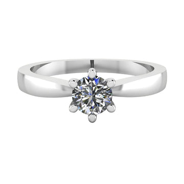 Anillo en oro 14k con Diamante Round 0.40 ct - MYP Joyeros