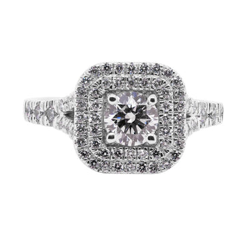 Anillo en oro 14k con Diamante Round 0.45 ct + 0.45 ctw - MYP Joyeros