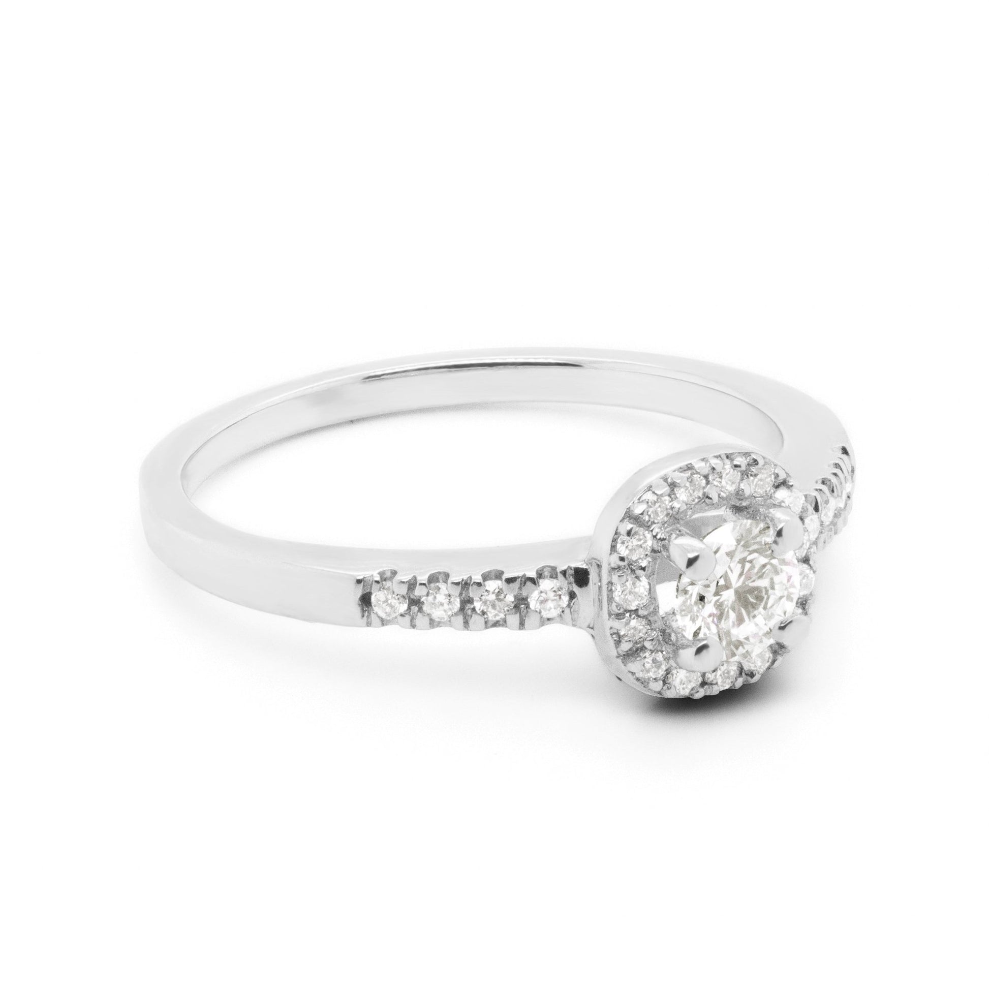 Anillo Nansa con Diamante de laboratorio Redondo - MYP Joyeros