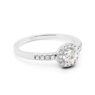 Anillo Nansa con Diamante de laboratorio Redondo - MYP Joyeros