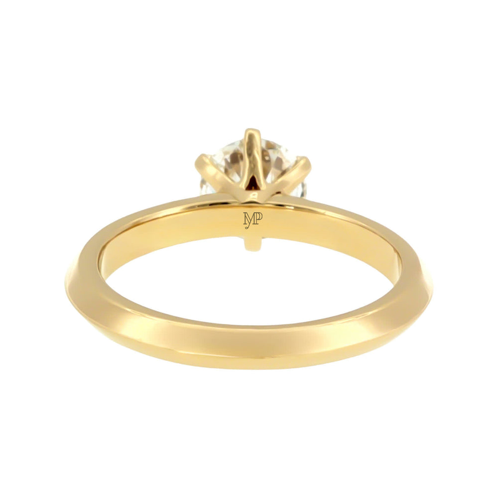 Anillo "Amur" oro amarillo 14K, diamante lg 1.00CT IGI