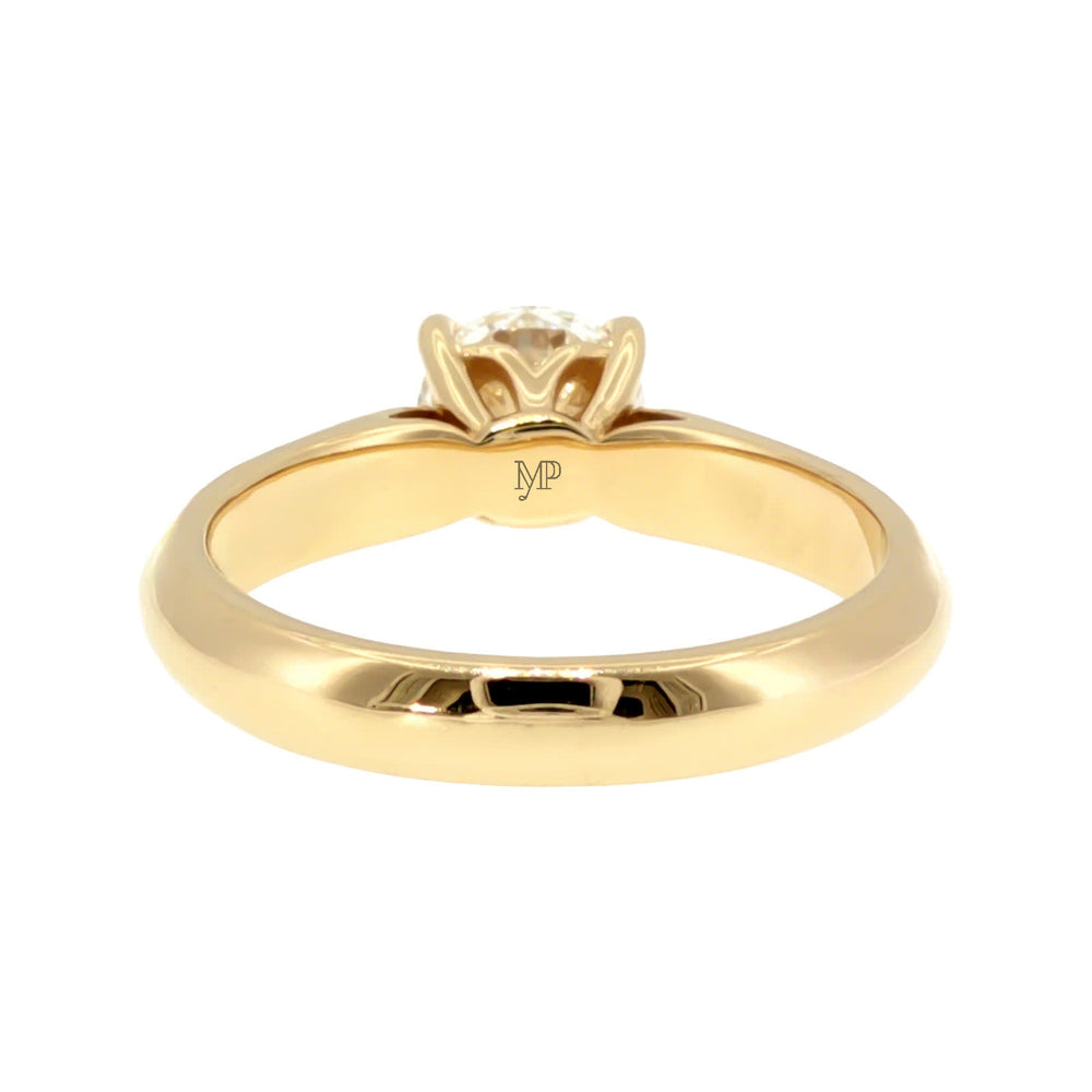 Anillo "Sena" oro amarillo 14K, diamante lg 1.03ct IGI