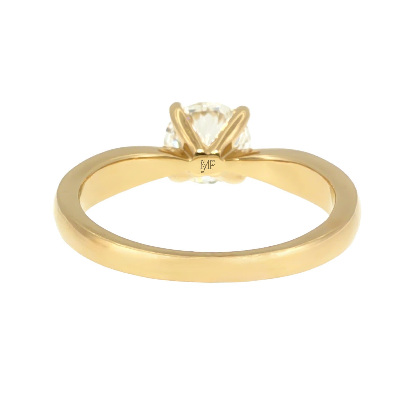 Anillo "Río" oro amarillo 14K, diamante lg 1.00CT IGI