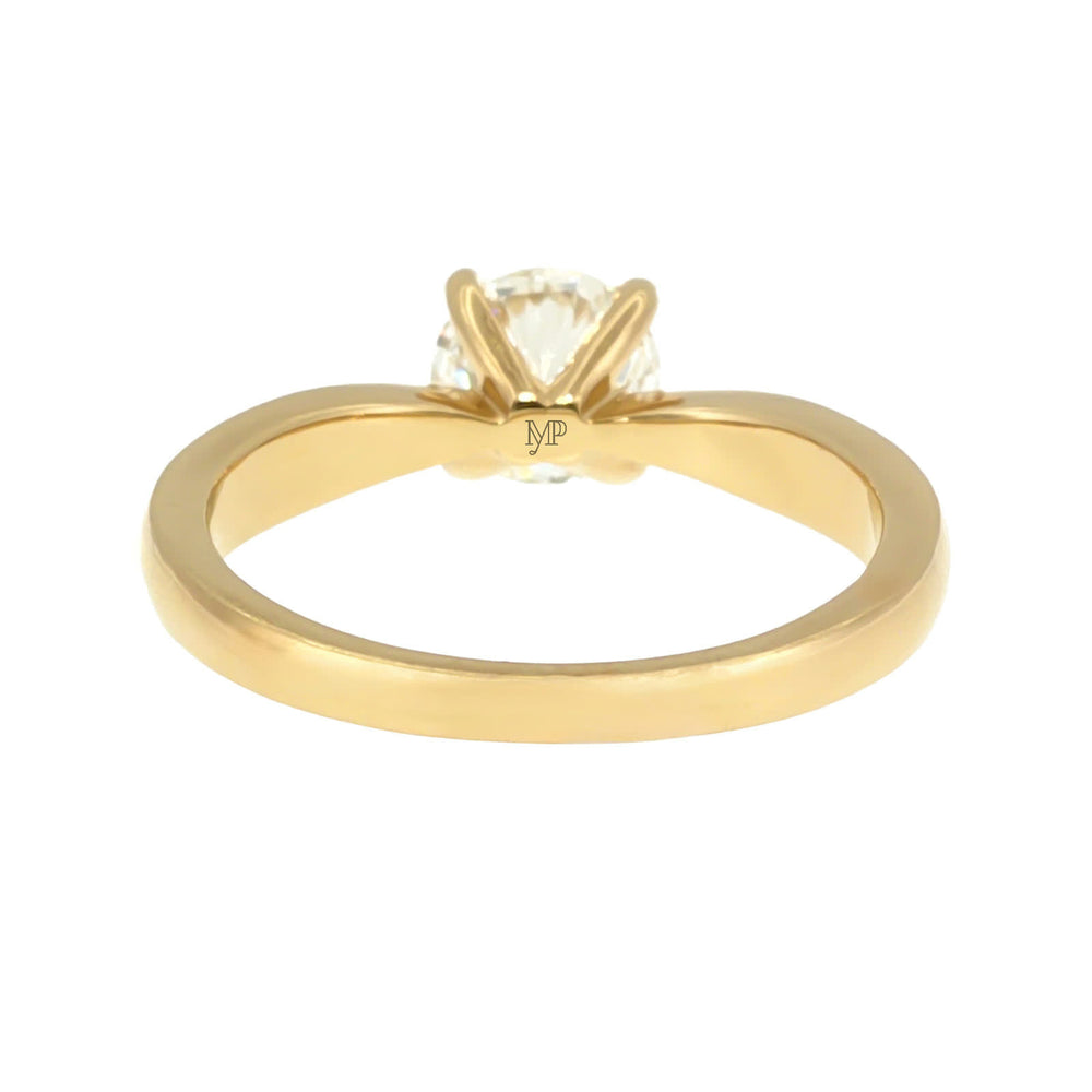Anillo "Río" oro amarillo 14K, diamante lg 1.00CT IGI