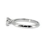 Anillo "Amur" oro blanco 14K, diamante lg 0.50ct