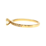 Anillo "Nilo L" oro amarillo 14K con diamante nat 0.30ct GIA