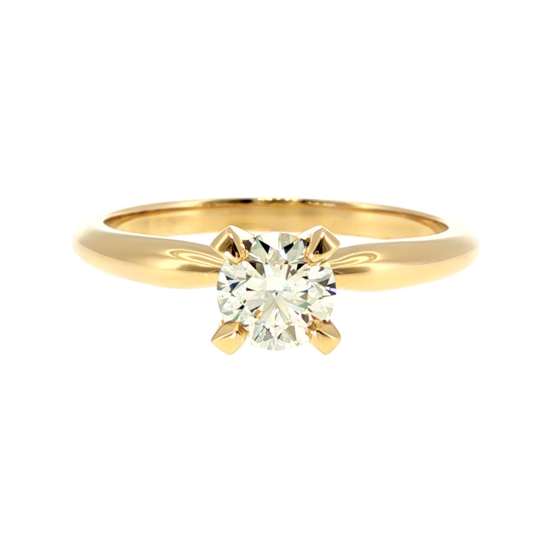 Anillo "Lena" oro amarillo 14K, diamante nat 0.50ct GIA